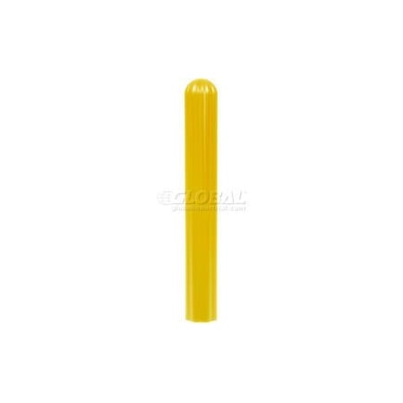 Justrite Eagle Ribbed Bollard Post Sleeve 6" Yellow, 1730-YL 1730